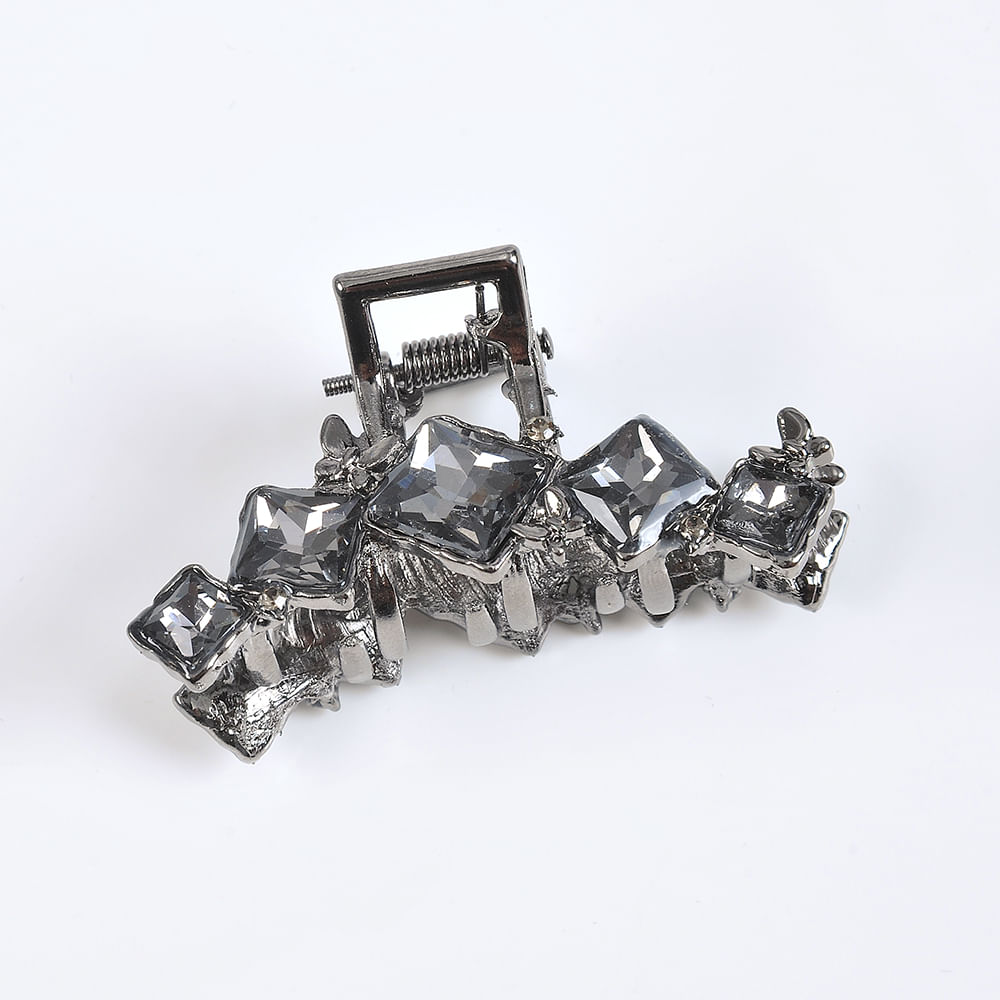 Cleste de par cu pietre acrilice gri 5 cm