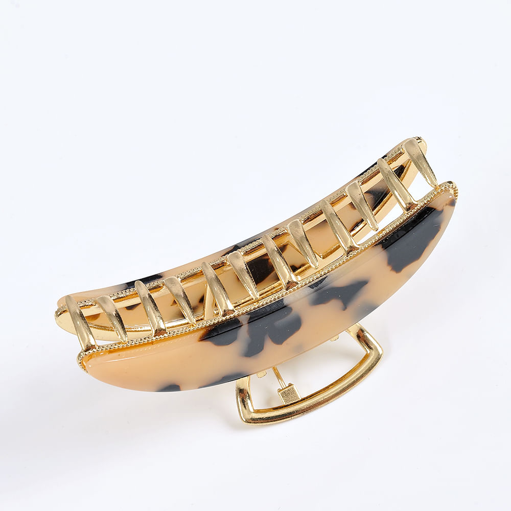 Cleste de par oval imprimeu animal print 7.5 cm - 1 | YEO
