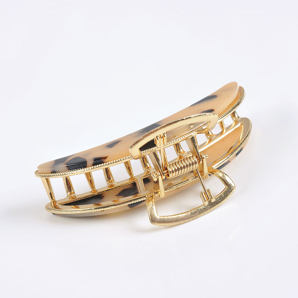 Cleste de par oval imprimeu animal print 7.5 cm - 3 | YEO