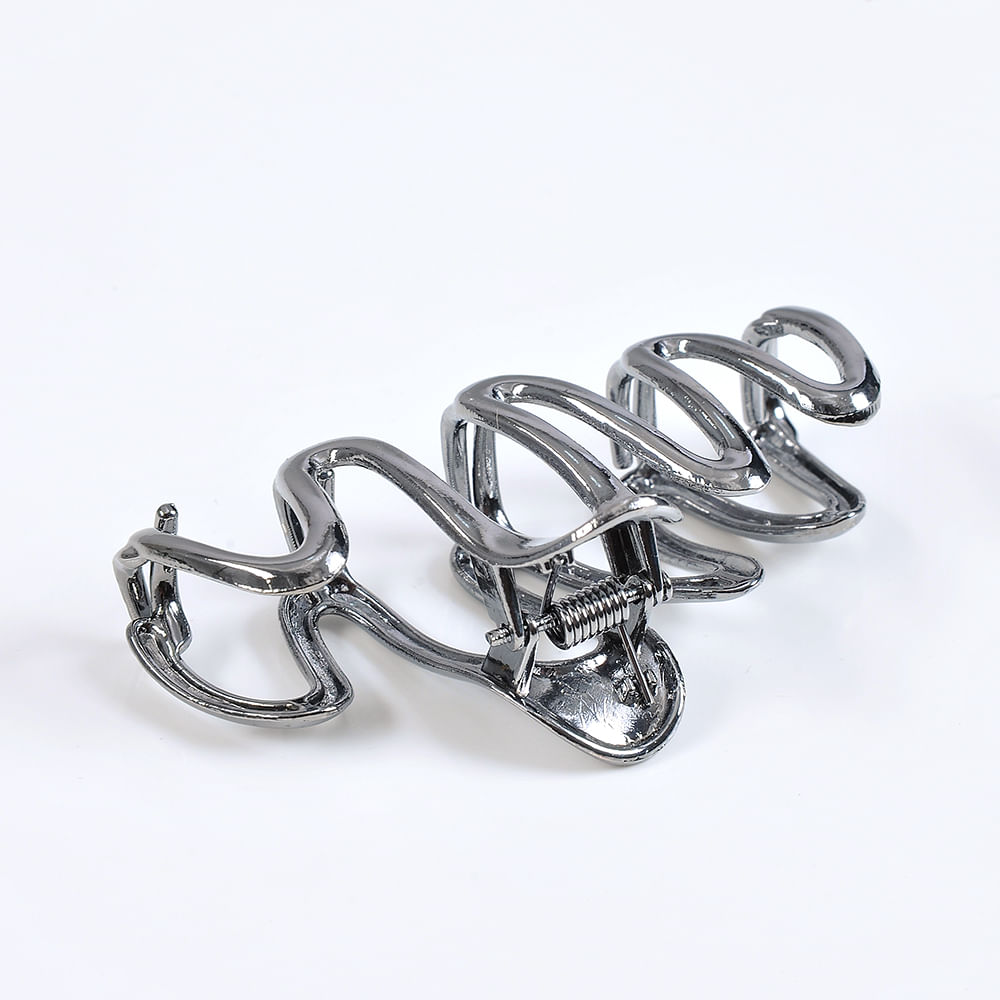 Cleste gri de par cu model in zig zag - 2 | YEO