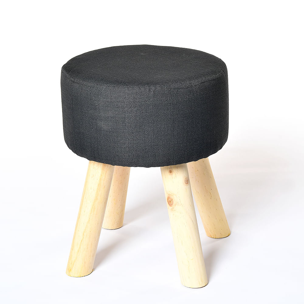 Taburet negru 40 cm - 1 | YEO