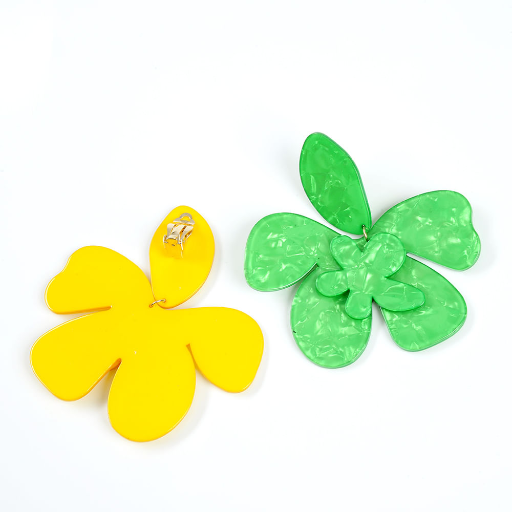 Cercei clips floare - 2 | YEO