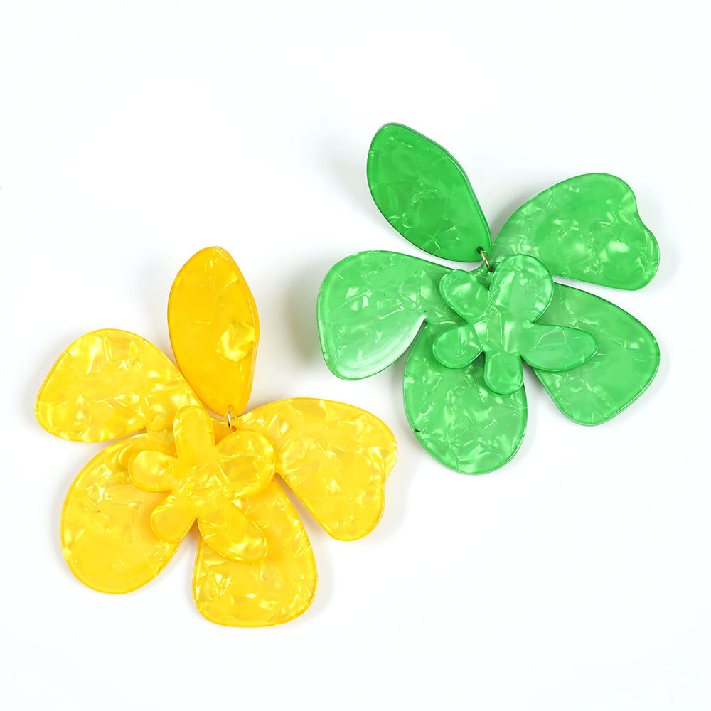 Cercei clips floare - 3 | YEO