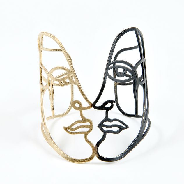 Bratara fixa bicolora