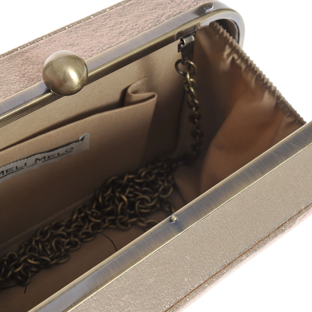 Clutch auriu cu bareta din lant - 3 | YEO