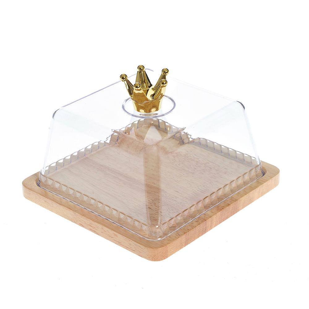 Recipient aperitive sau dulciuri cu capac 21 x 21 x 13.5 cm - 1 | YEO