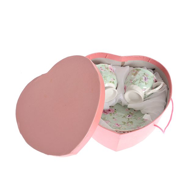 Set 2 cesti cu imprimeu floral 200 ml