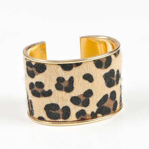 Bratara fixa cu model animal print