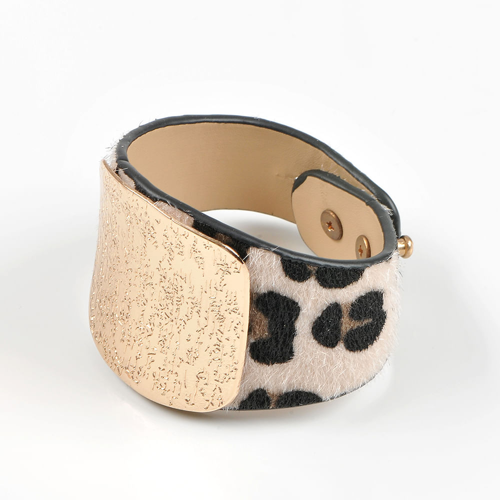 Bratara lata cu model animal print - 1 | YEO