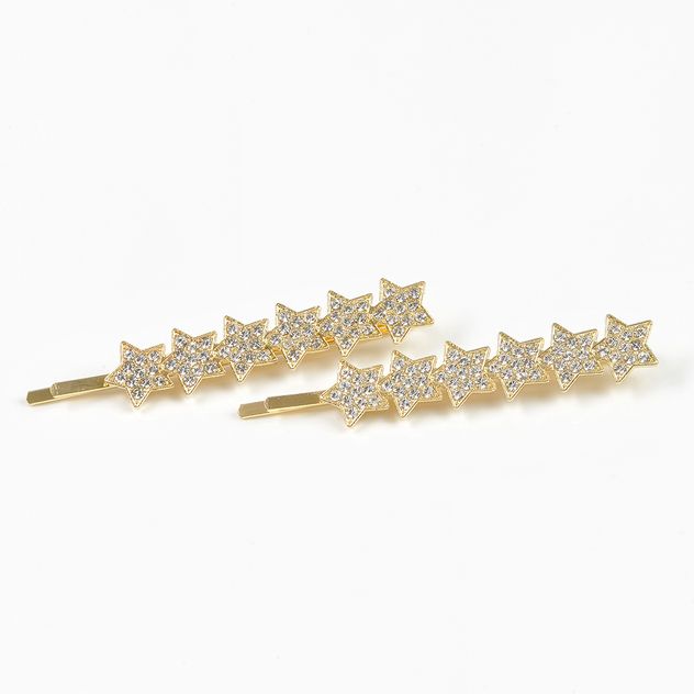 Set 2 agrafe de par cu stele