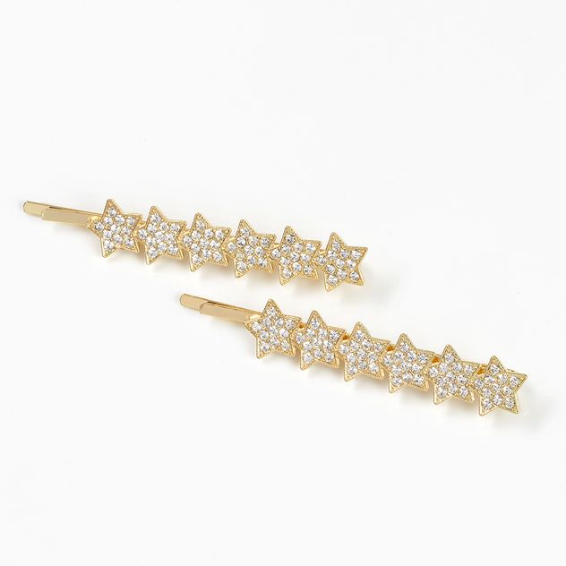 Set 2 agrafe de par cu stele