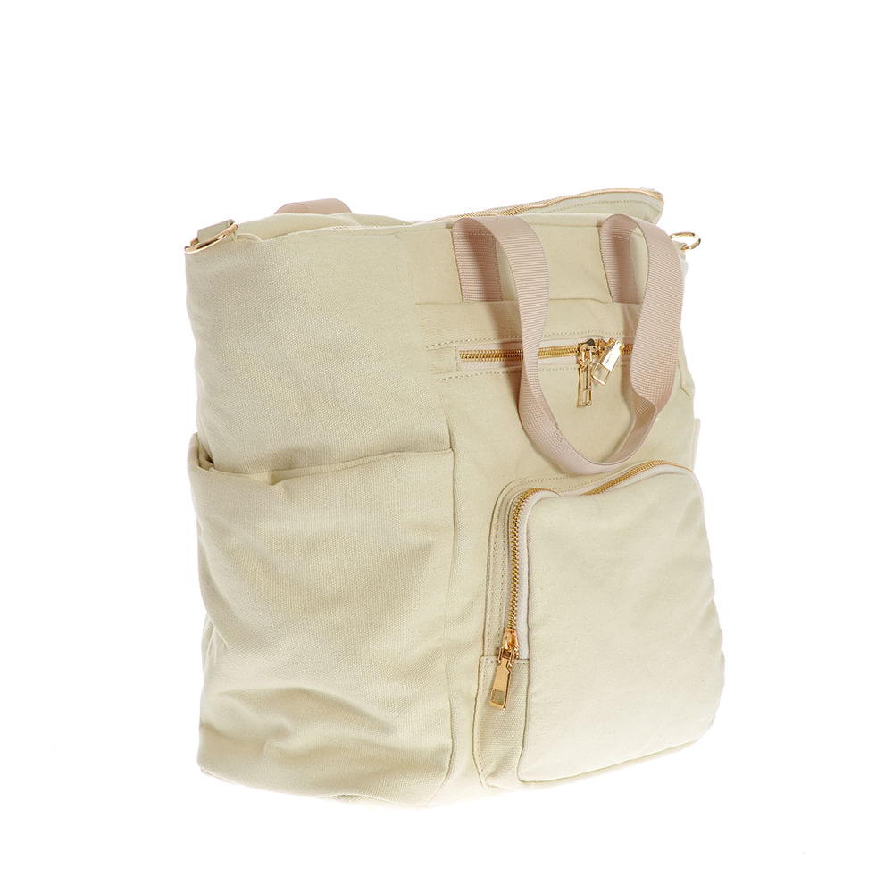 Geanta bej din material textil - 1 | YEO