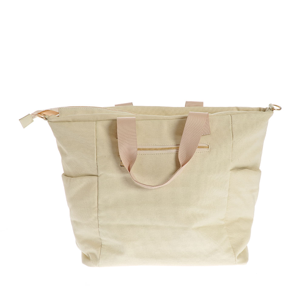 Geanta bej din material textil - 2 | YEO