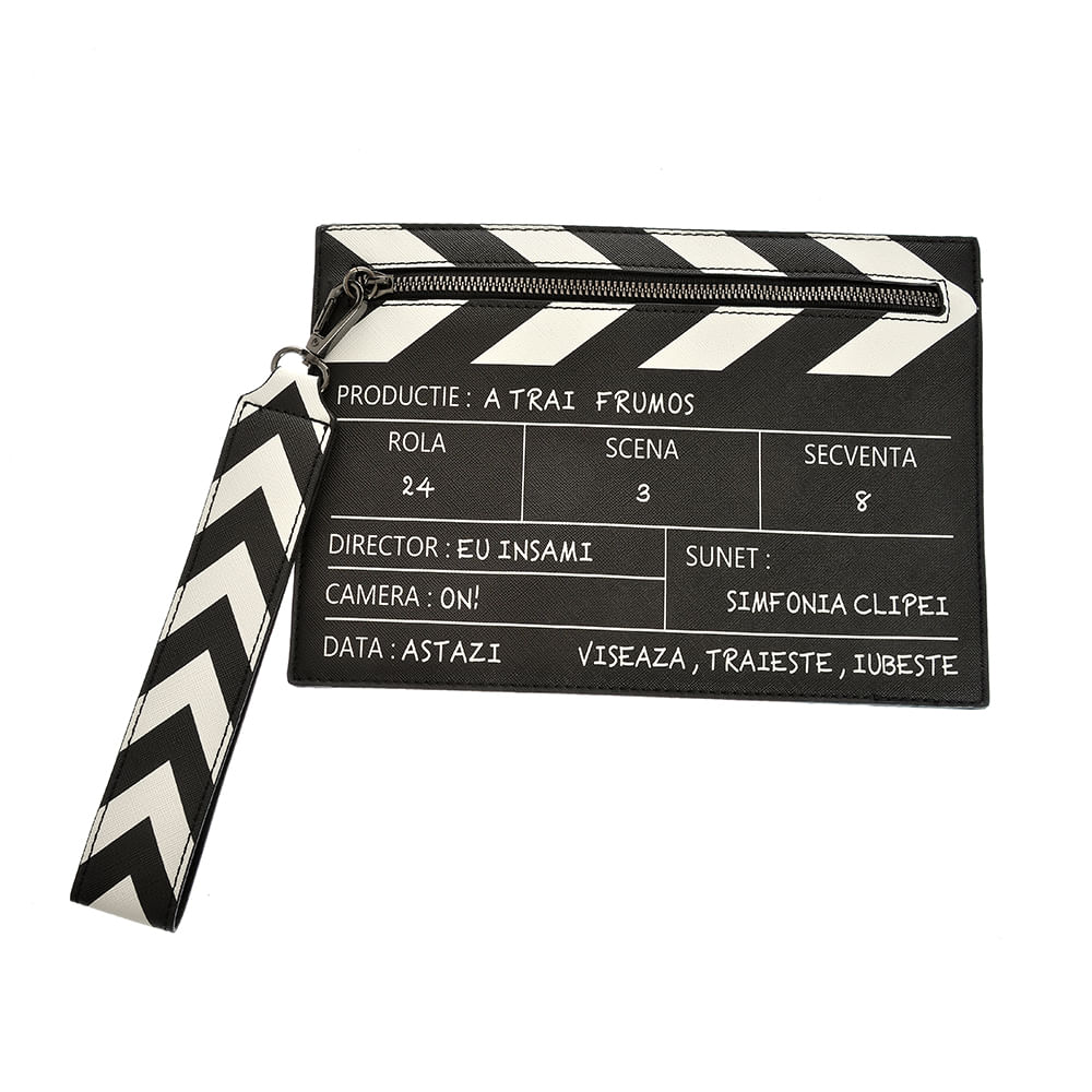 Geanta plic în forma de claqueta de film - 3 | YEO