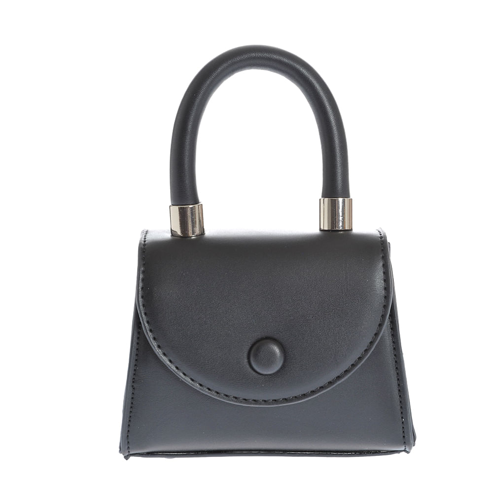 Geanta mini neagra din piele ecologica - 2 | YEO