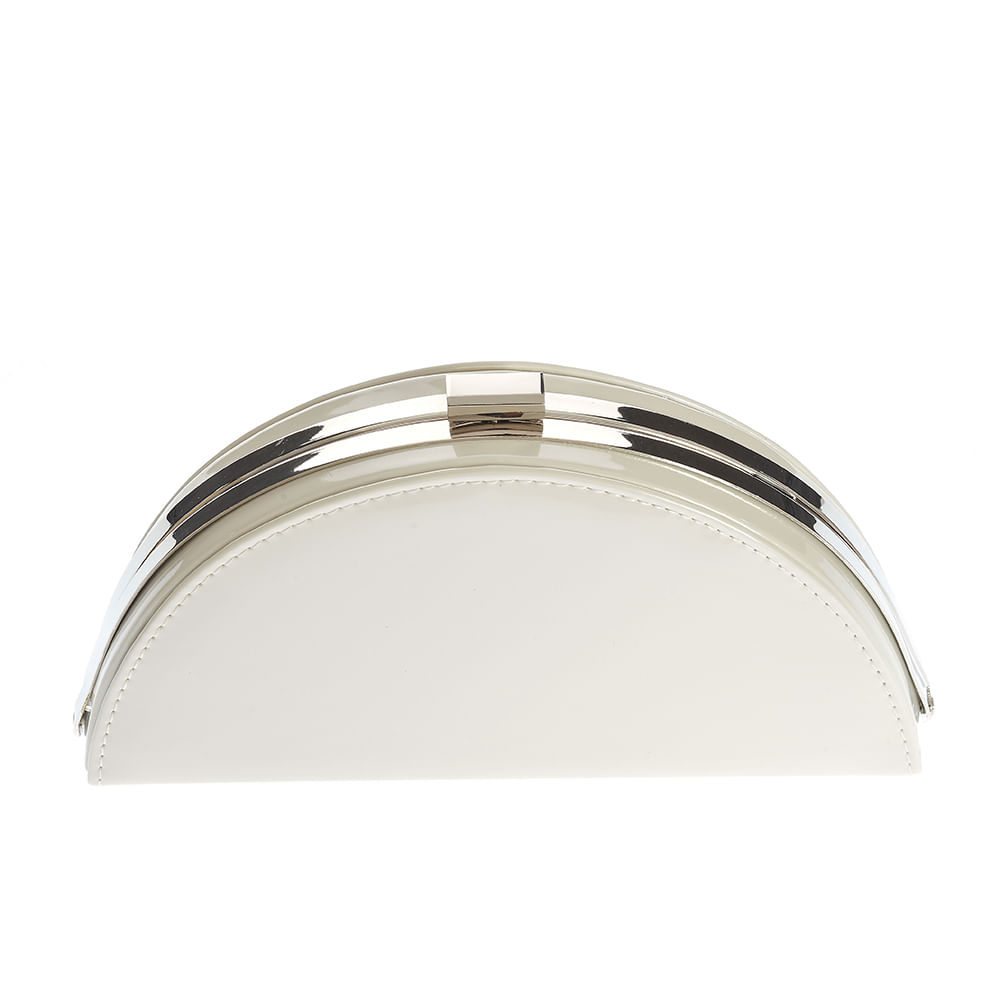 Geanta plic cu aspect lacuit si bareta din perle - 2 | YEO