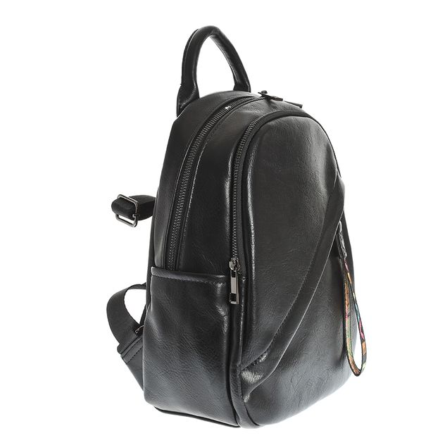 Rucsac negru din piele ecologica Love