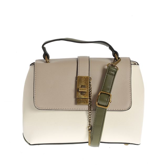 Geanta crossbody cu buzunar grena