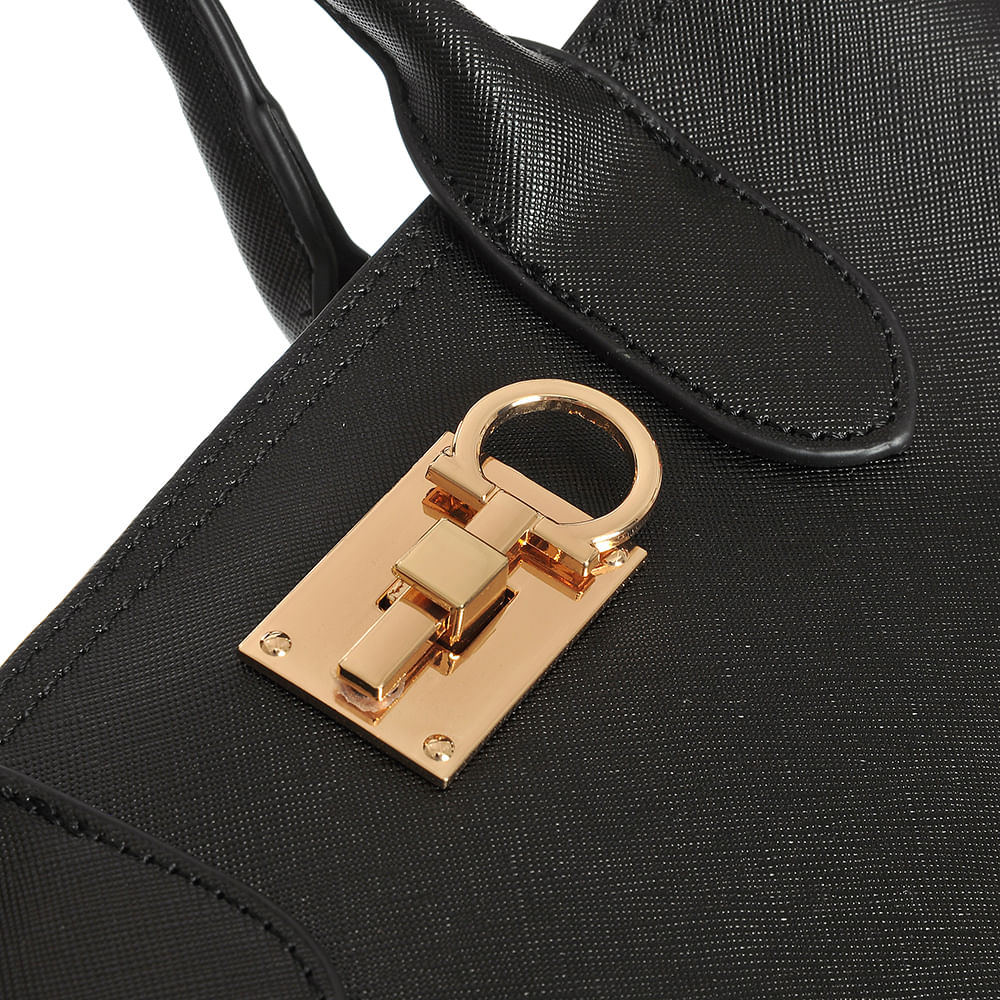 Geanta neagra de umar cu doua manere fixe - 3 | YEO