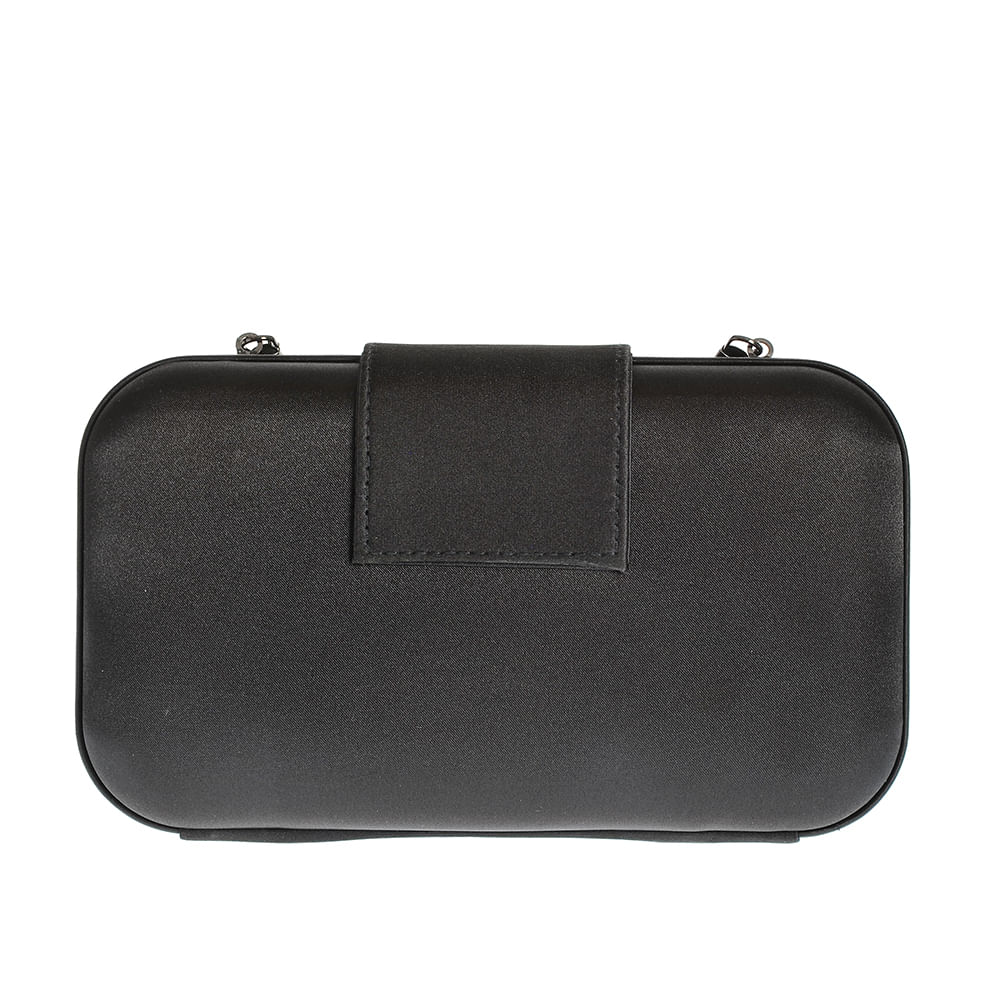 Geanta plic neagra cu pietre acrilice - 4 | YEO