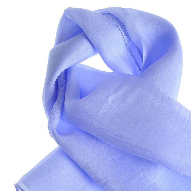 Esarfa bleu din matase 50x50 cm