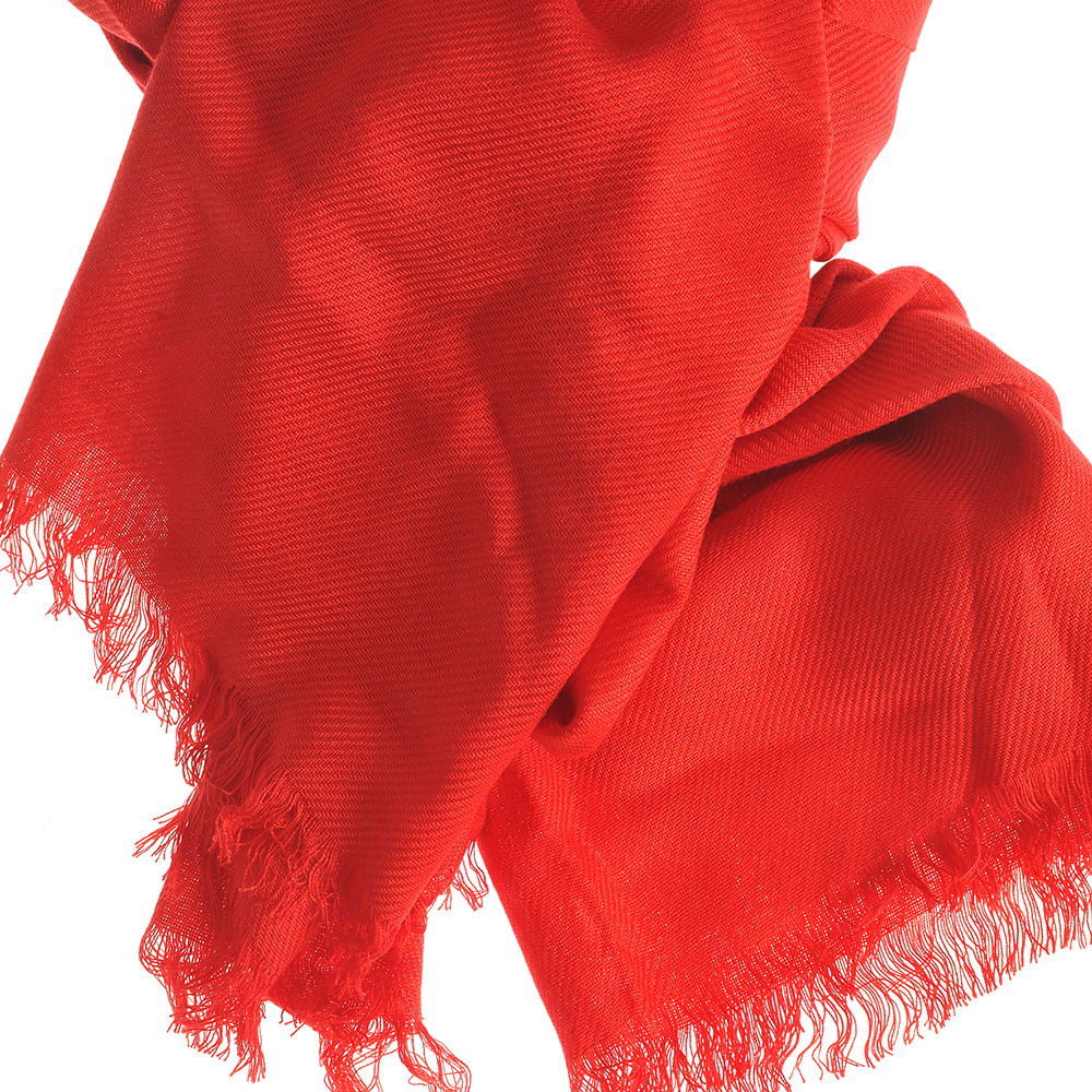Esarfa din vascoza rosie 70 x 180 cm - 1 | YEO
