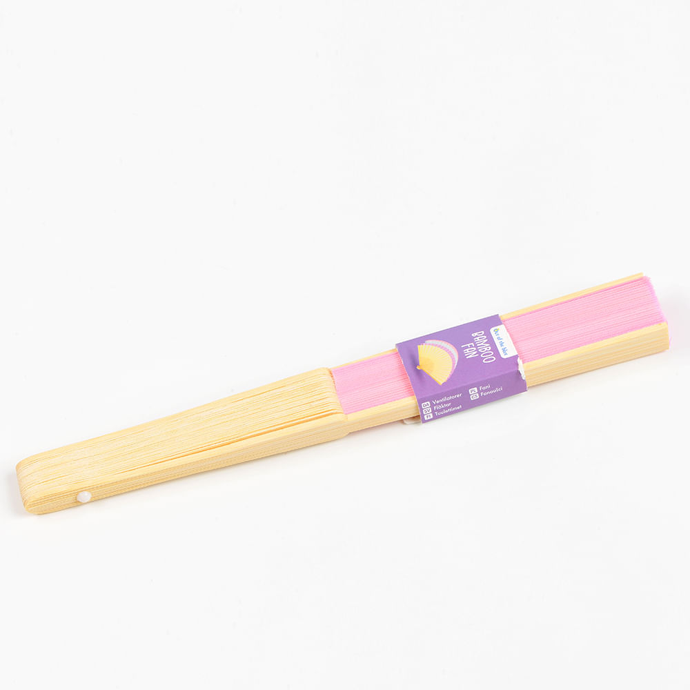 Evantai roz din bambus - 1 | YEO