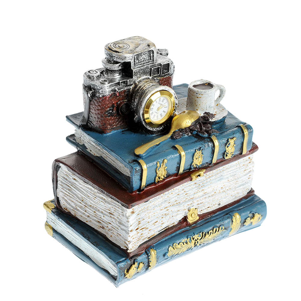 Ceas decorativ cu carti 15 cm - 1 | YEO