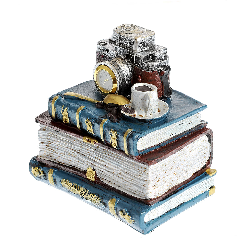 Ceas decorativ cu carti 15 cm - 2 | YEO