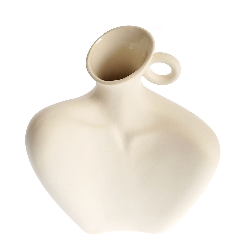 Vaza alba silueta feminina 22 cm - 1 | YEO