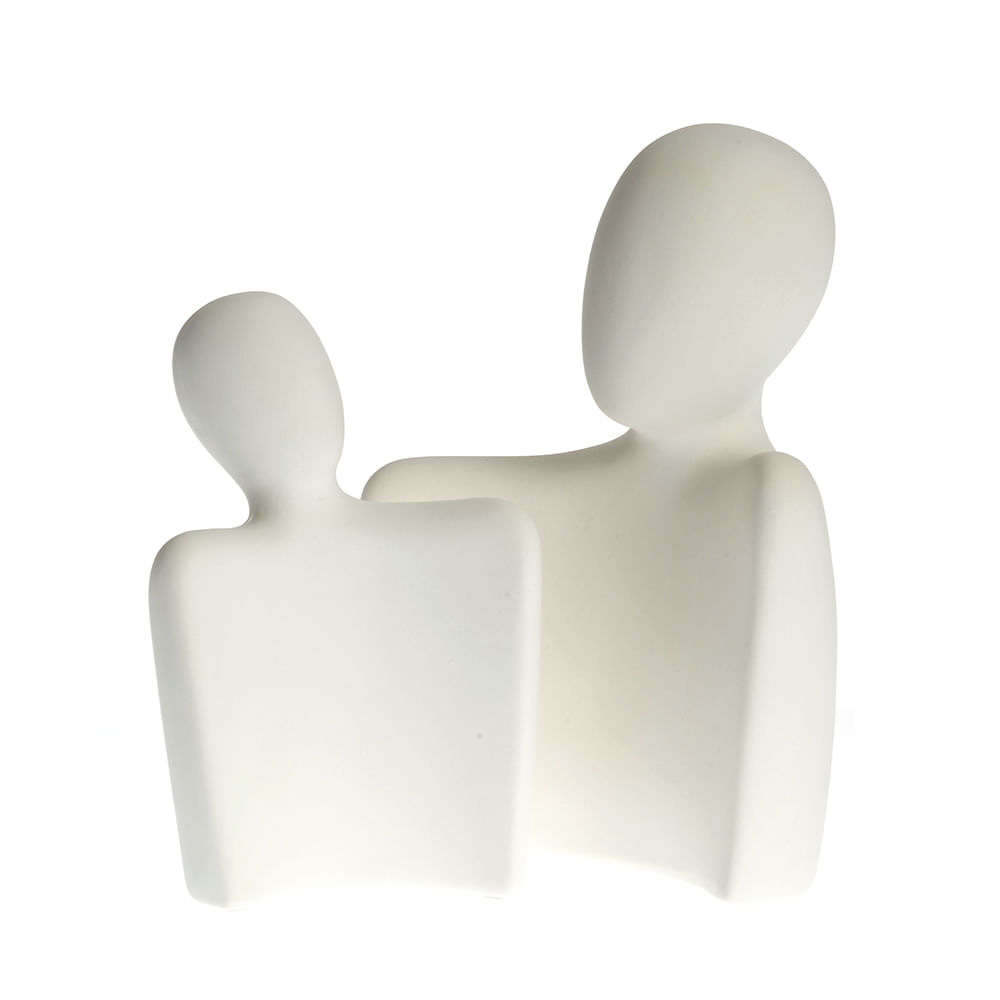 Statueta alba cuplu 19  cm - 2 | YEO