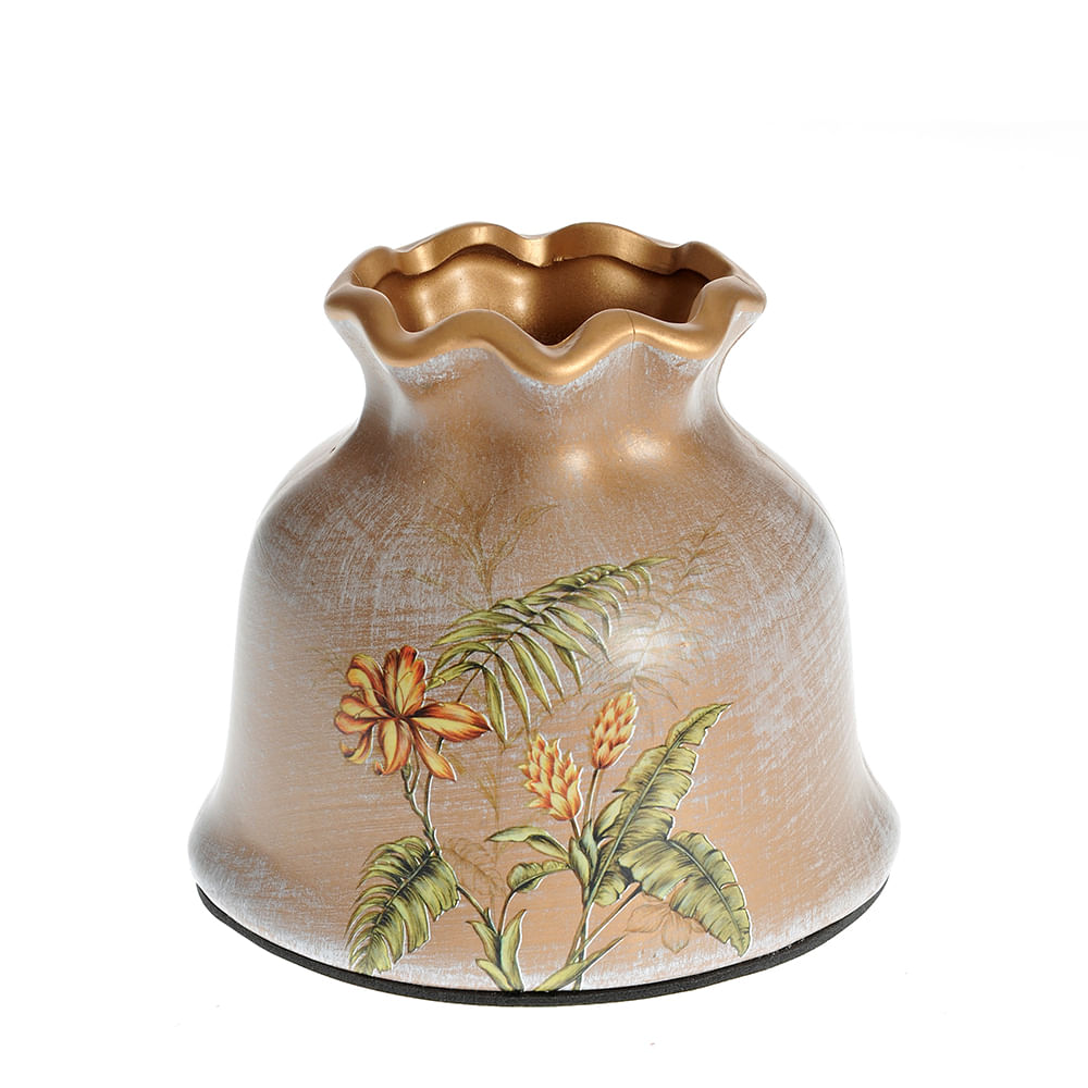 Vaza multicolora imprimeu flori 12 cm - 3 | YEO