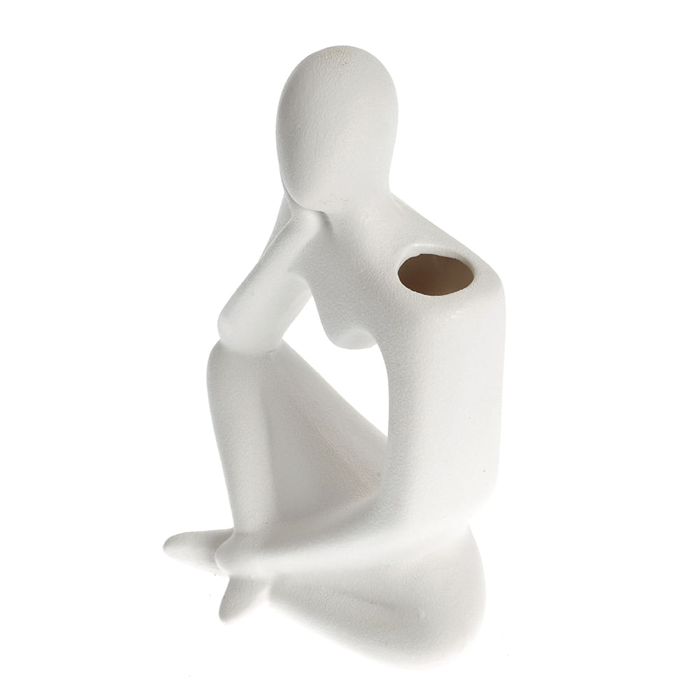 Vaza silueta alba 19 cm - 1 | YEO