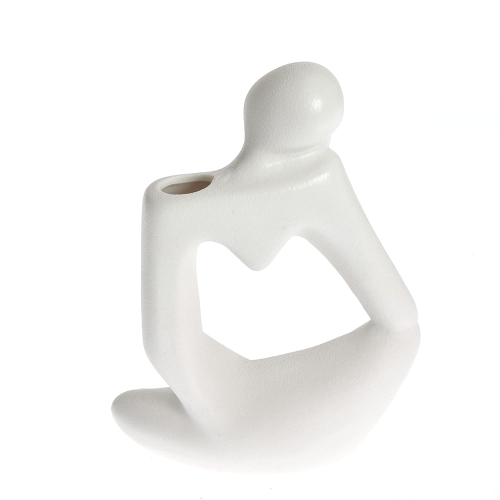 Vaza silueta alba 19 cm - 2 | YEO