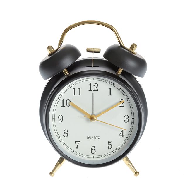 Ceas decorativ analog cu design clasic si accente aurii