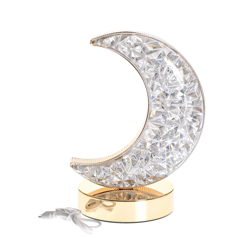 Decoratiune luminoasa semiluna 17.5 cm