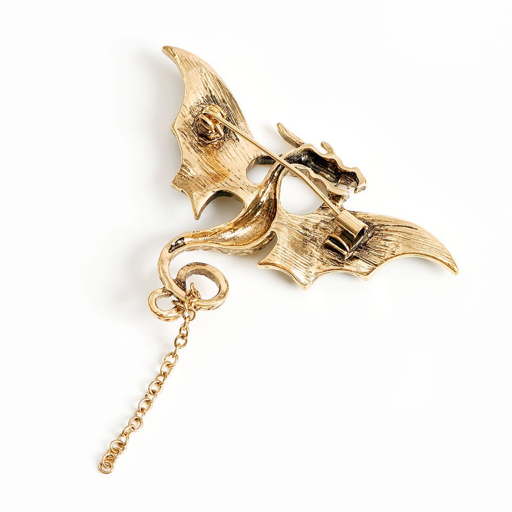 Brosa dragon auriu - 2 | YEO