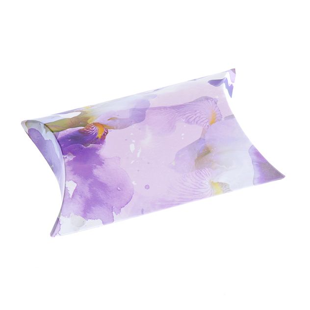 Plic cadou cu imprimeu floral mov