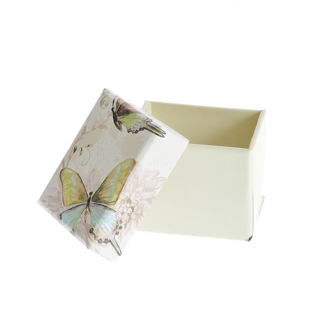 Cutie cadou cu fluturi multicolori 4.5 cm