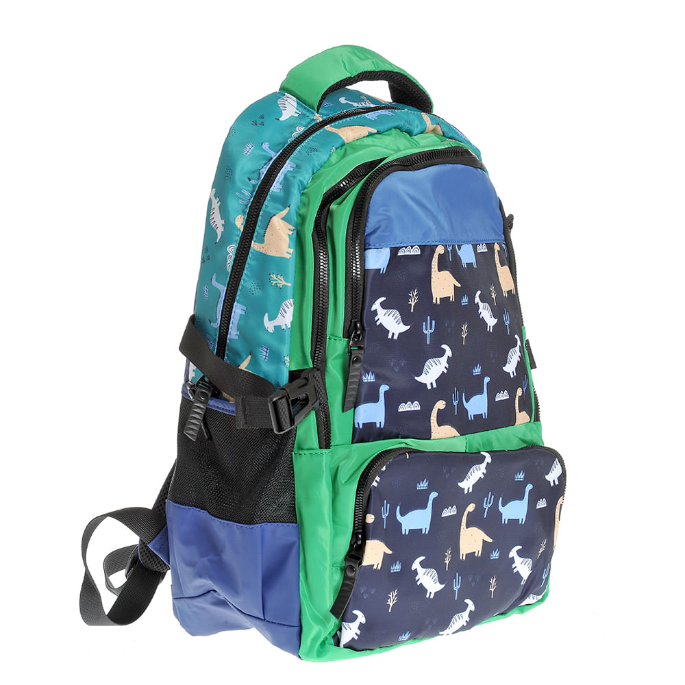 Rucsac multicolor imprimeu dinozauri - 1 | YEO
