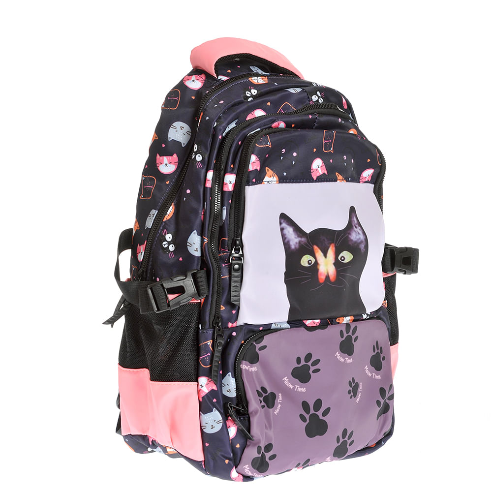 Rucsac multicolor cu pisici - 1 | YEO