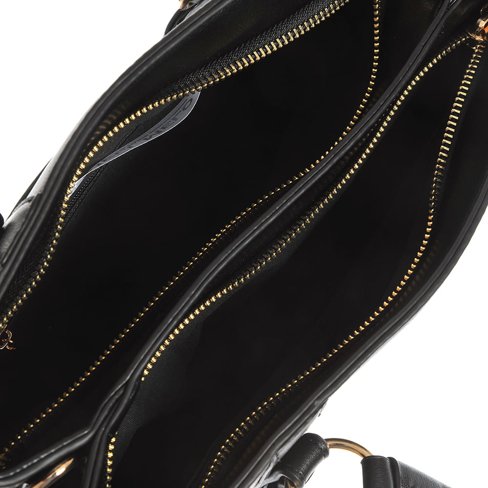 Geanta neagra compartimentata cu manere fixe - 4 | YEO