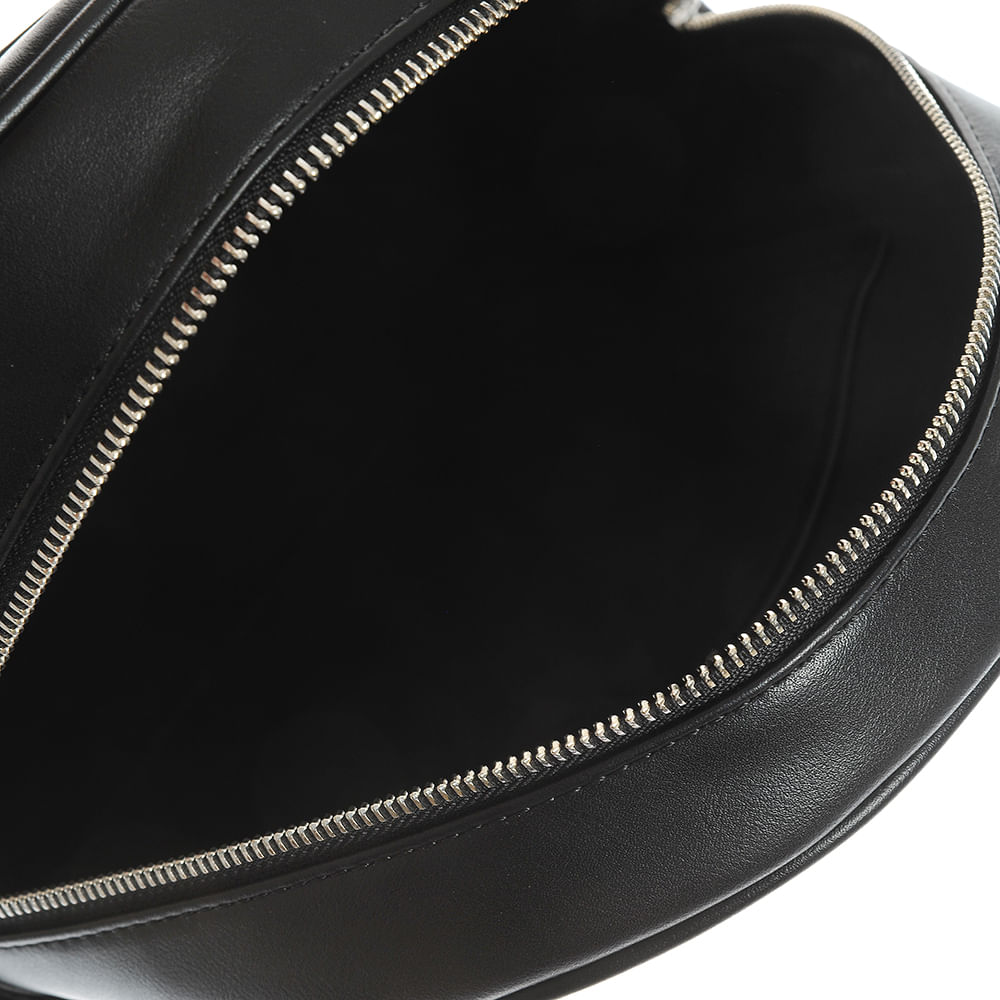 Rucsac negru cu fermoare decorative - 3 | YEO