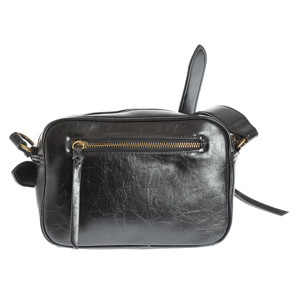Geanta neagra din piele ecologica cu buzunare multiple - 3 | YEO
