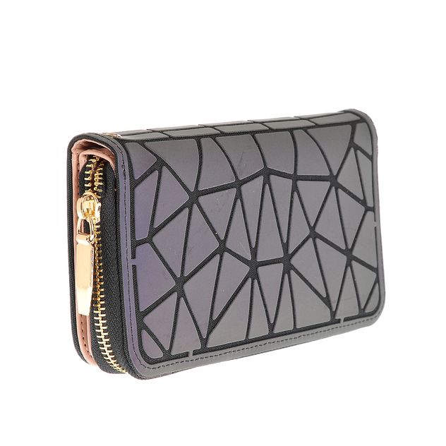 Portofel holografic cu model geometric