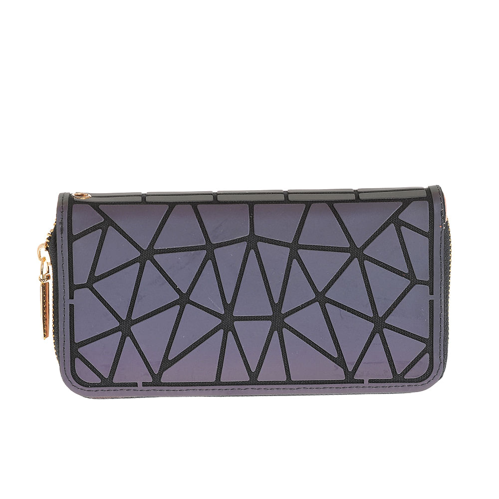 Portofel holografic cu model geometric - 3 | YEO
