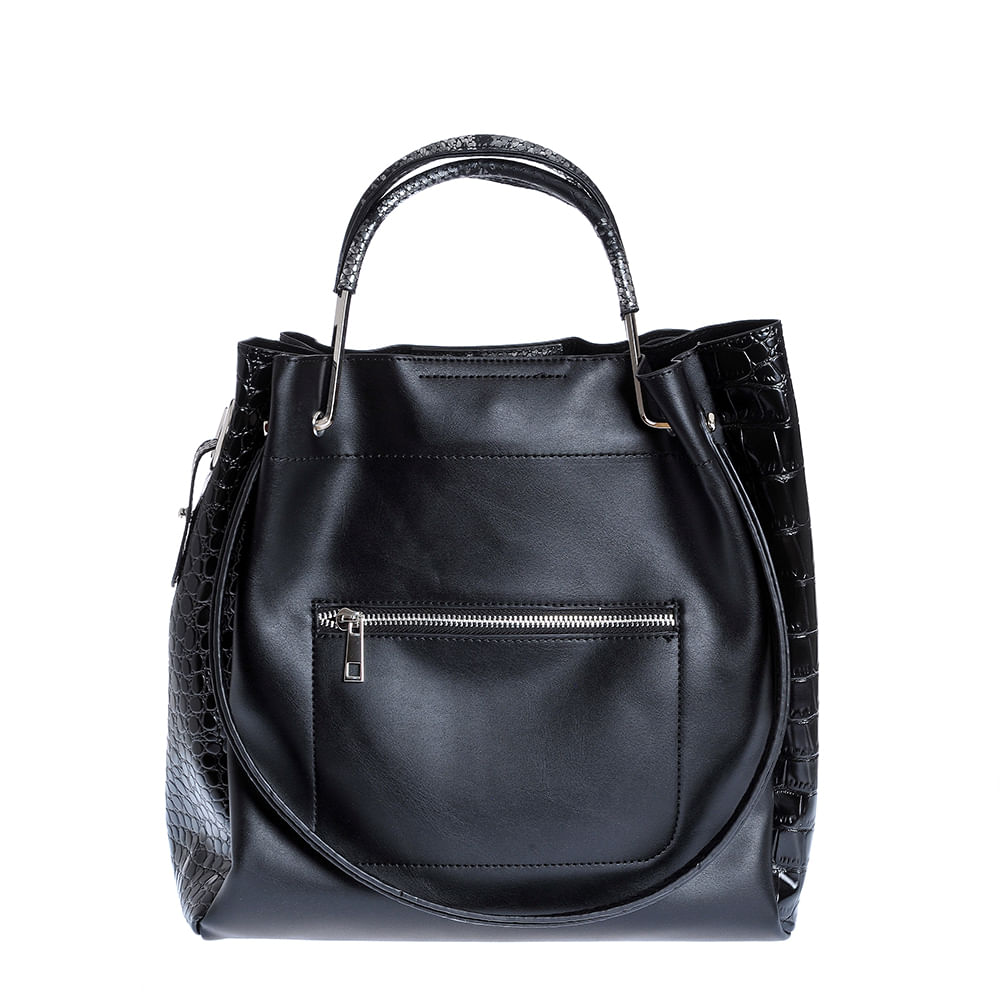 Geanta neagra compartimentata - 3 | YEO