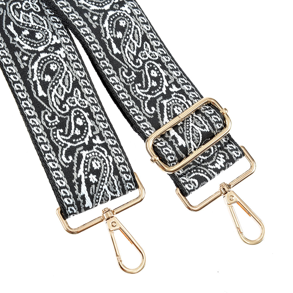 Bareta neagra cu imprimeu paisley - 2 | YEO