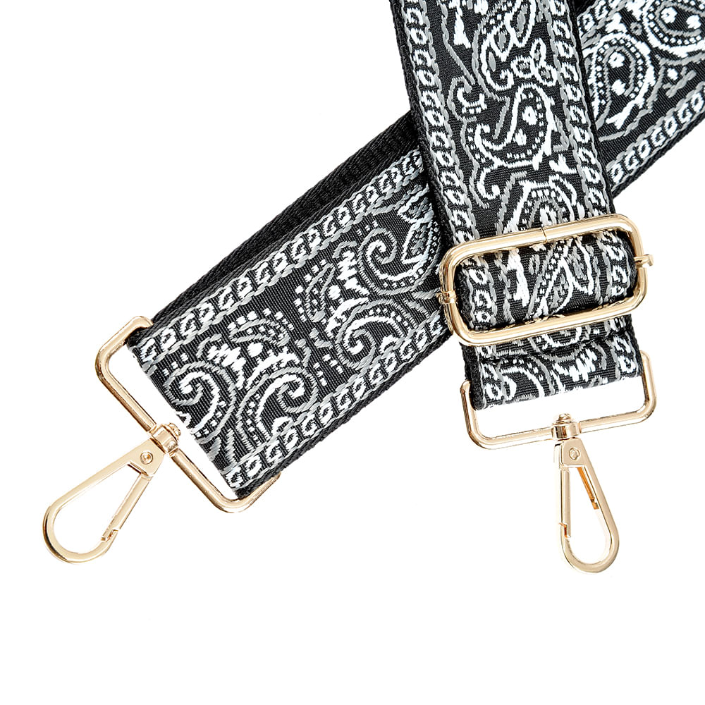 Bareta neagra cu imprimeu paisley - 4 | YEO