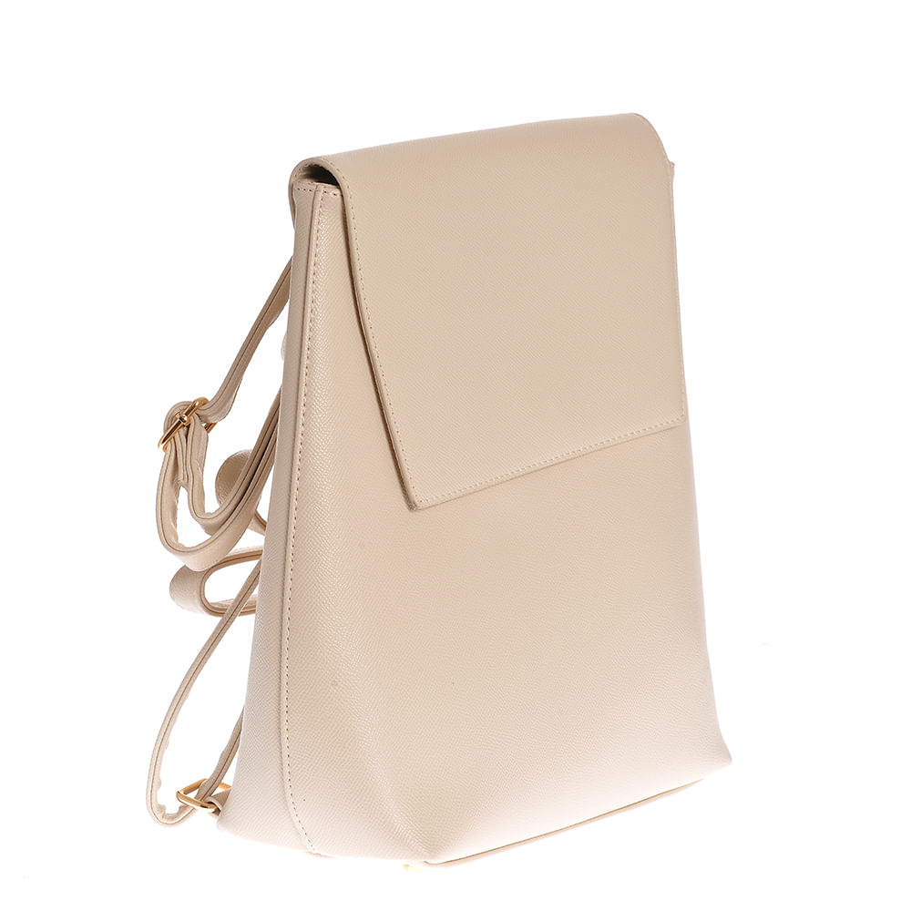 Rucsac bej din piele ecologica cu maner rotund - 2 | YEO